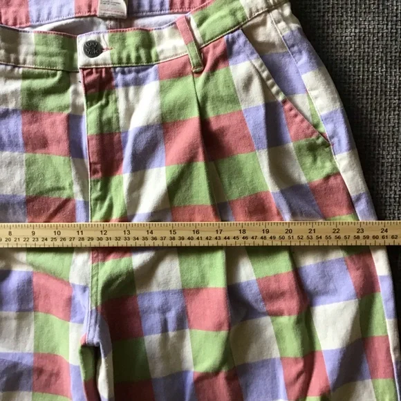 Lucy & Yak L.E. Cole Gingham Wide Leg Jeans W34/R Cotton Dopamine Dressing Indie - Picture 8 of 13